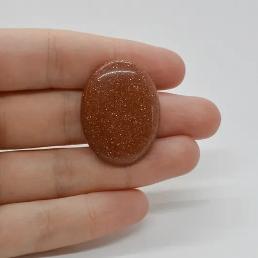 Cabochon Goldstone Maro 32x24x5mm C119