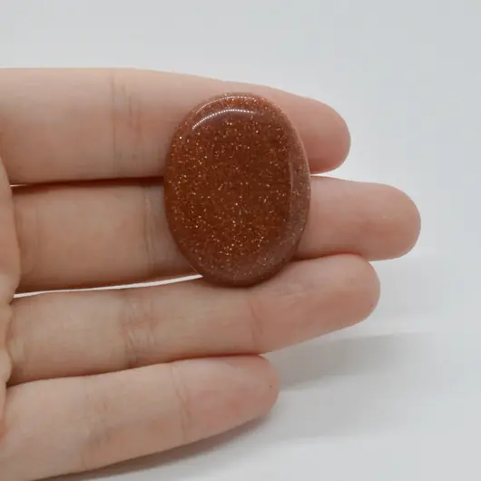 Cabochon Goldstone Maro 32x25x5mm C83