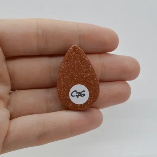 Cabochon Goldstone Maro 34x21x6mm C76, imagine 2
