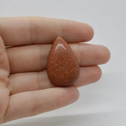 Cabochon Goldstone Maro 34x21x6mm C76