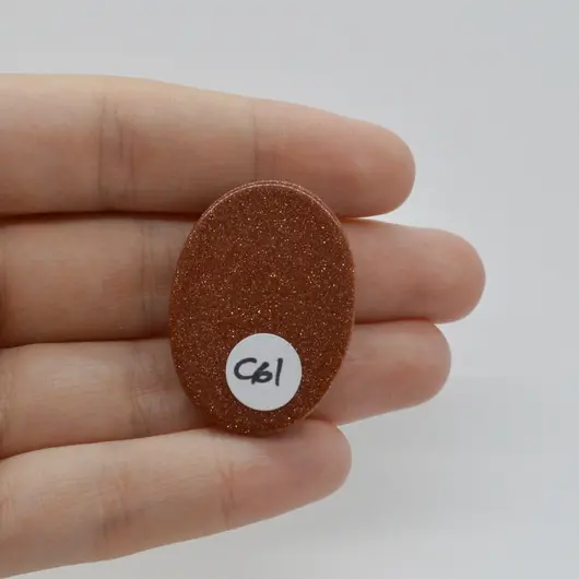 Cabochon Goldstone Maro 34x24x6mm C61, imagine 2
