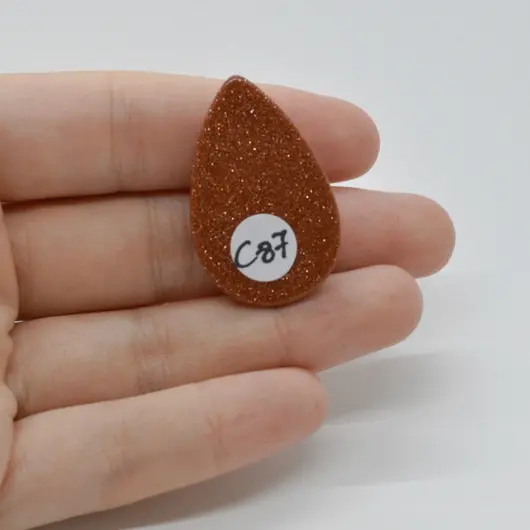 Cabochon Goldstone Maro 35x22x6mm C87, imagine 2