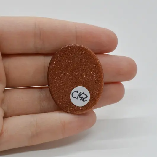 Cabochon Goldstone Maro 35x28x5mm C142, imagine 2
