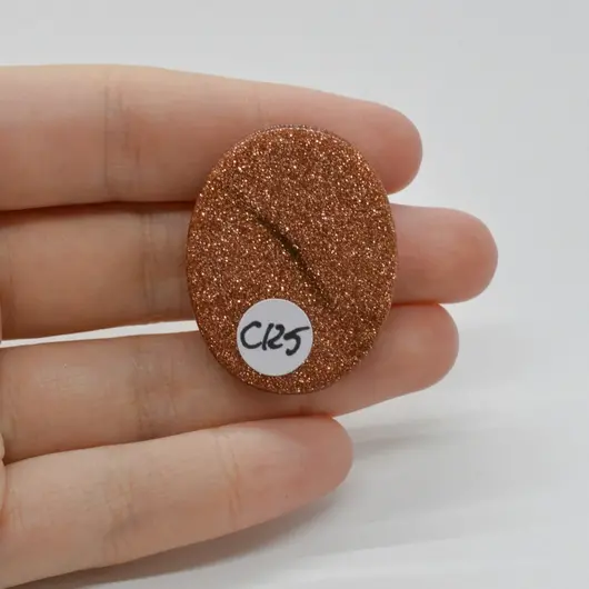 Cabochon Goldstone Maro 36x28x5mm C125, imagine 2