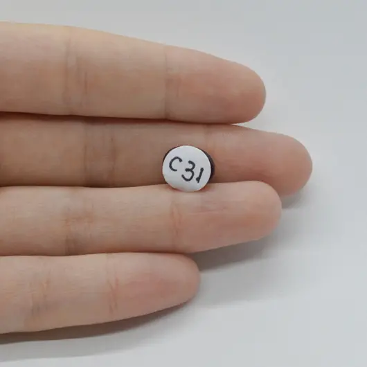 Cabochon Granat Hessonit 11x9x5mm C31, imagine 2