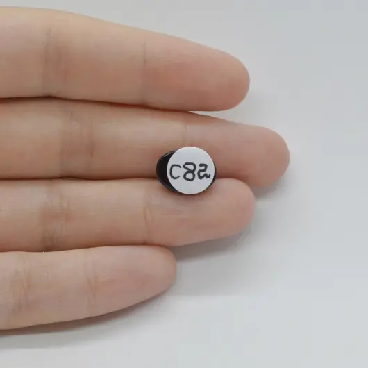Cabochon Granat Hessonit 12x10x5mm C82, imagine 2