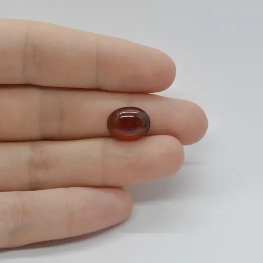 Cabochon Granat Hessonit 12x9x4mm C271