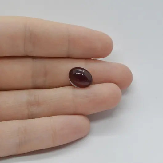 Cabochon Granat Hessonit 12x9x4mm C273