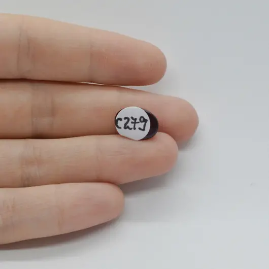 Cabochon Granat Hessonit 12x9x5mm C279, imagine 2