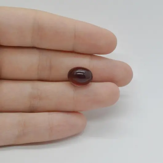 Cabochon Granat Hessonit 12x9x6mm C129