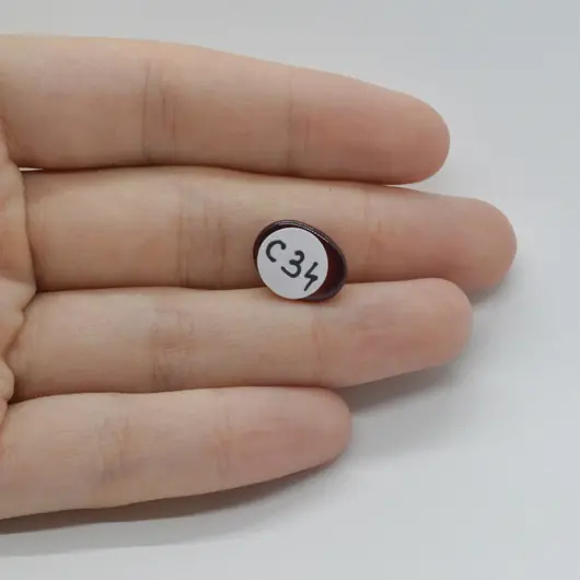 Cabochon Granat Hessonit 13x10x5mm C34, imagine 2