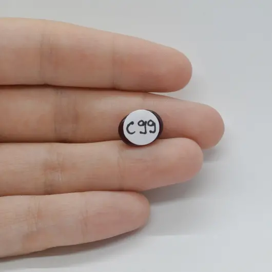 Cabochon Granat Hessonit 13x10x5mm C99, imagine 2