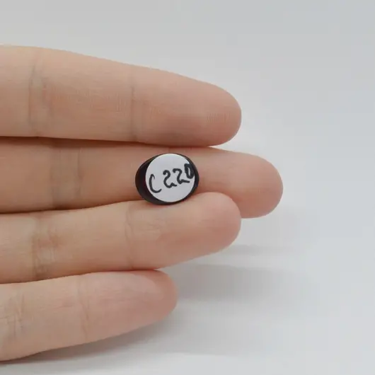 Cabochon Granat Hessonit 13x10x6mm C220, imagine 2