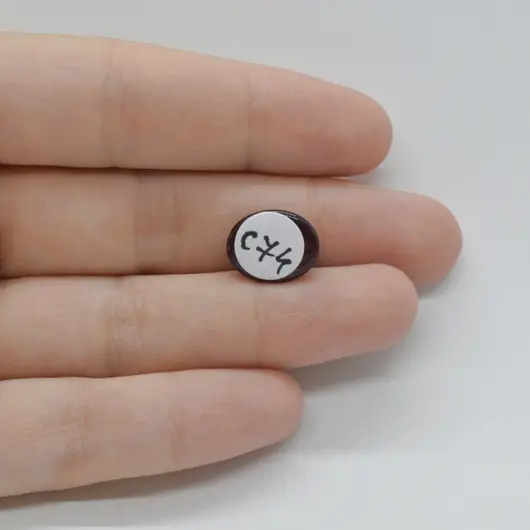 Cabochon Granat Hessonit 13x11x5mm C74, imagine 2