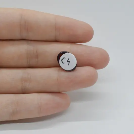 Cabochon Granat Hessonit 13x9x4mm C4, imagine 2