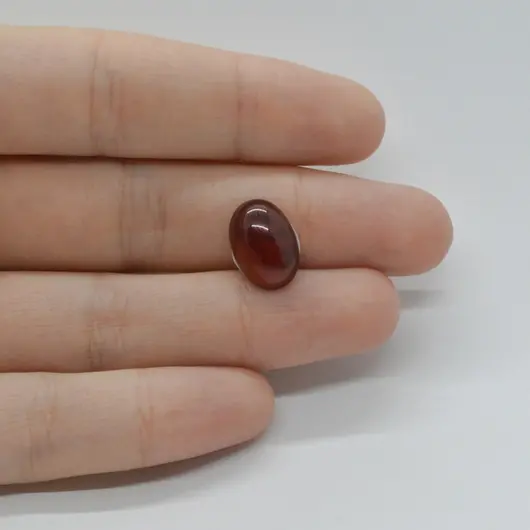 Cabochon Granat Hessonit 13x9x5mm C32