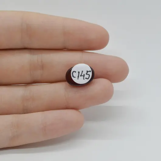 Cabochon Granat Hessonit 14x10x5mm C145, imagine 2