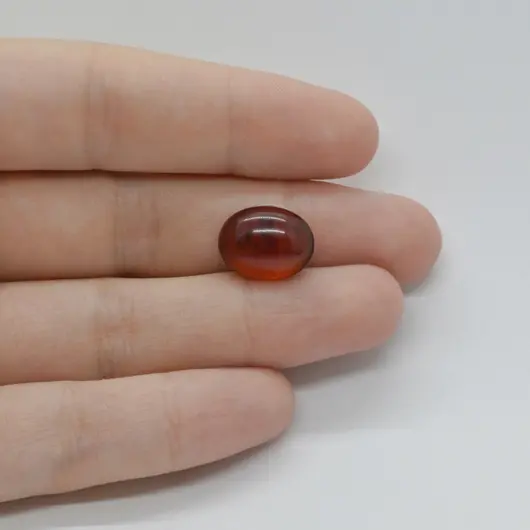 Cabochon Granat Hessonit 14x11x5mm C86