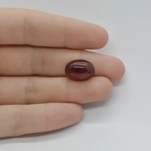 Cabochon Granat Hessonit 15x10x5mm C259
