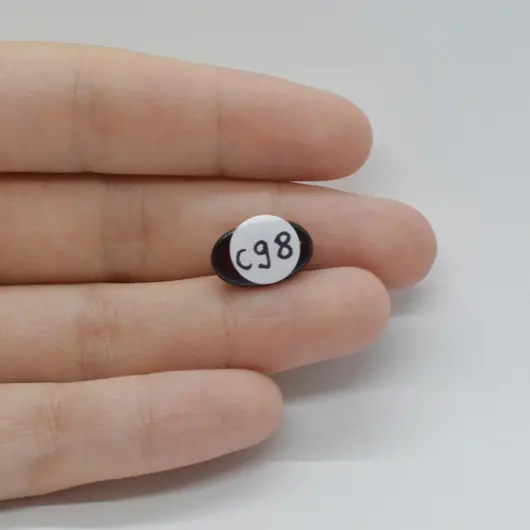 Cabochon Granat Hessonit 15x10x6mm C98, imagine 2