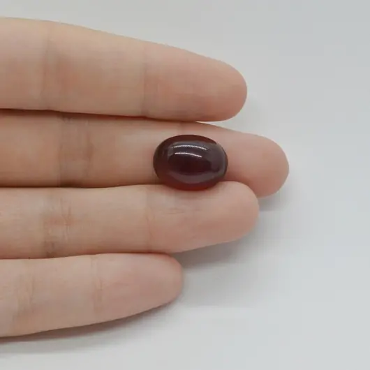 Cabochon Granat Hessonit 15x11x6mm C209