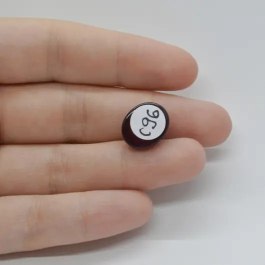 Cabochon Granat Hessonit 15x12x6mm C96, imagine 2