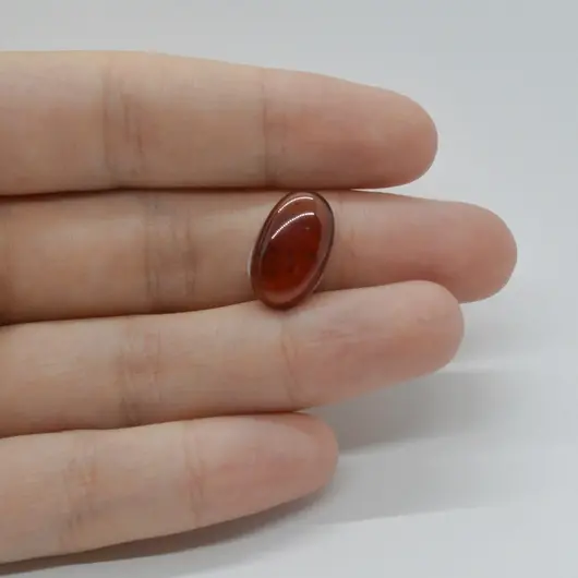 Cabochon Granat Hessonit 16x10x4mm C12