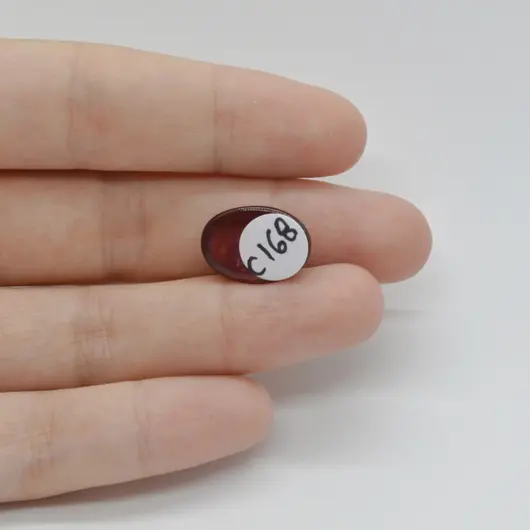 Cabochon Granat Hessonit 16x11x5mm C168, imagine 2