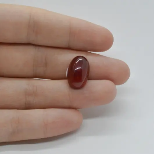 Cabochon Granat Hessonit 16x11x6mm C24