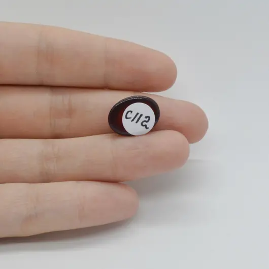Cabochon Granat Hessonit 16x12x6mm C112, imagine 2