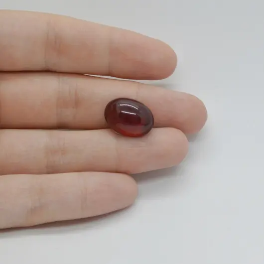 Cabochon Granat Hessonit 16x12x6mm C112