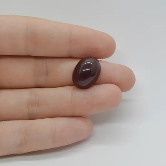 Cabochon Granat Hessonit 16x12x7mm C175