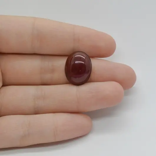 Cabochon Granat Hessonit 17x14x6mm C172