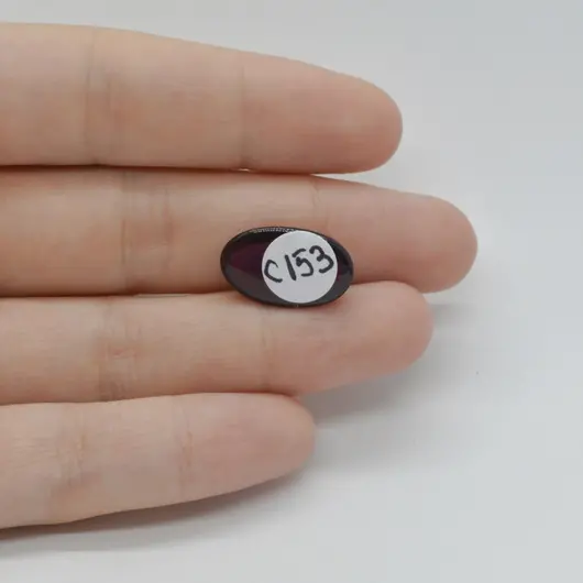 Cabochon Granat Hessonit 18x11x5mm C153, imagine 2