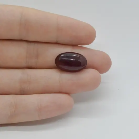 Cabochon Granat Hessonit 18x11x5mm C153