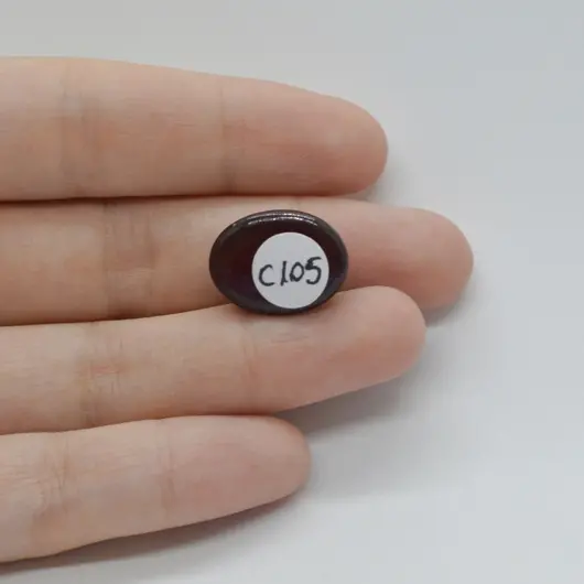 Cabochon Granat Hessonit 18x14x8mm C105, imagine 2