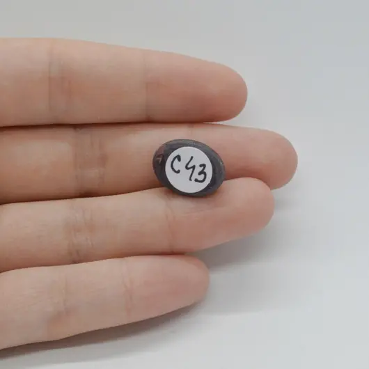 Cabochon Granat Stelar 16x12x8mm C43, imagine 2