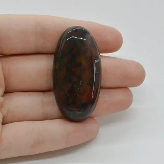 Cabochon Heliotrop 45x23x8mm C51