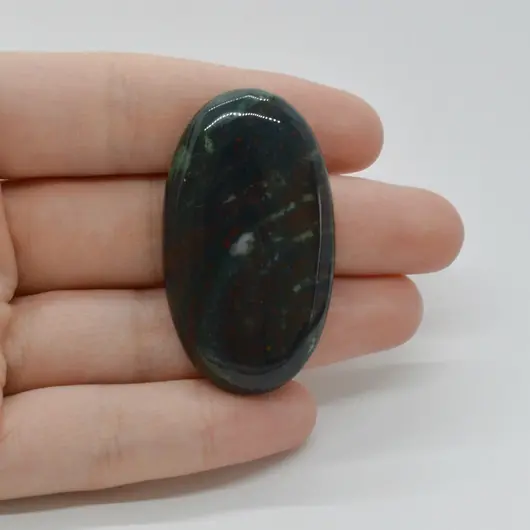 Cabochon Heliotrop 46x26x6mm C12