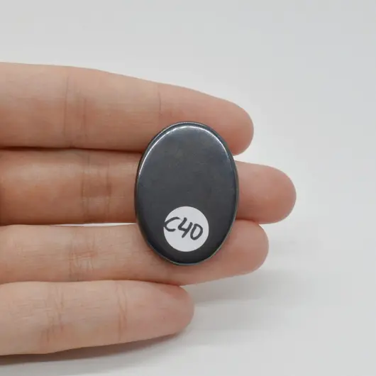 Cabochon Hematit 32x23x5mm C40, imagine 2