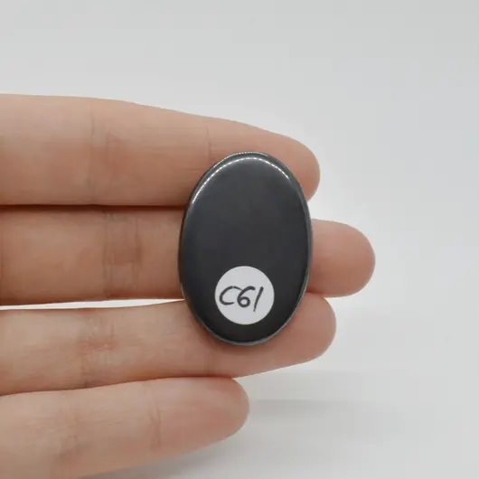 Cabochon Hematit 34x23x6mm C61, imagine 2