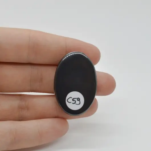 Cabochon Hematit 35x24x6mm C59, imagine 2