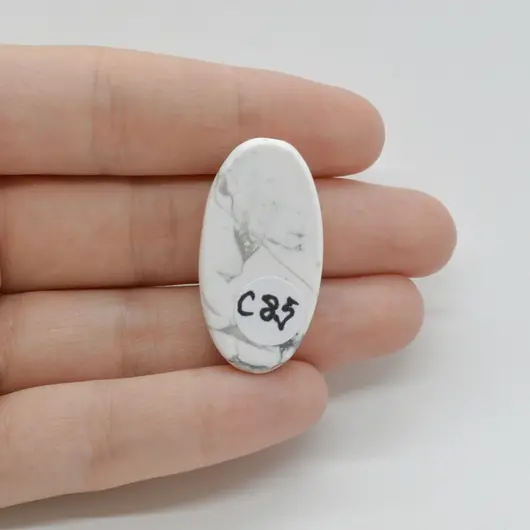 Cabochon Howlit 34x18x7mm C85, imagine 2