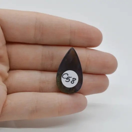 Cabochon Iolith Sun Stone 27x16x5mm C58, imagine 2