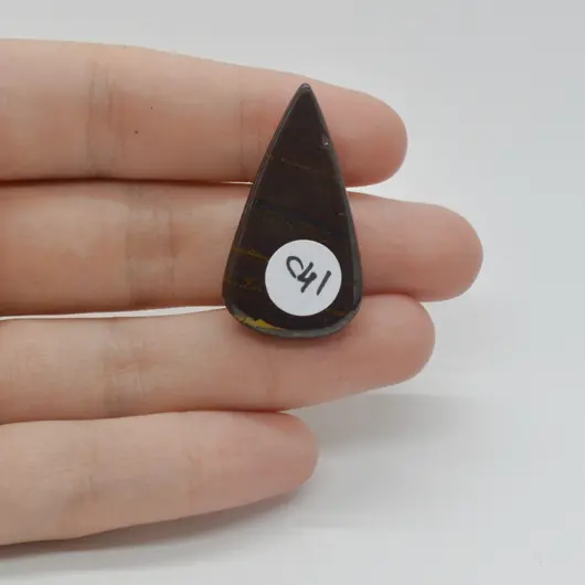 Cabochon Iron Tiger 34x19x6mm C41, imagine 2