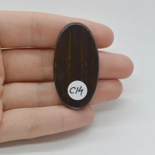 Cabochon Iron Tiger 45x24x5mm C14, imagine 2