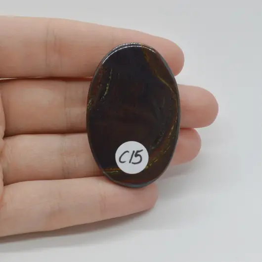 Cabochon Iron Tiger 45x29x5mm C15, imagine 2