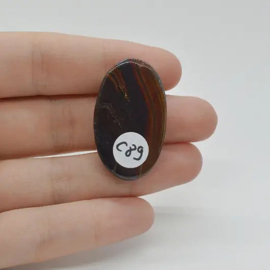 Cabochon Iron Tiger 35x21x6mm C89, imagine 2