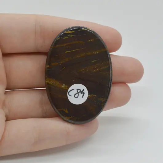 Cabochon Iron Tiger 47x33x6mm C84, imagine 2