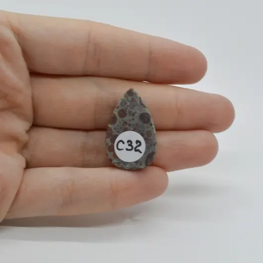 Cabochon Jasp Asteroid 26x16x6mm C32, imagine 2